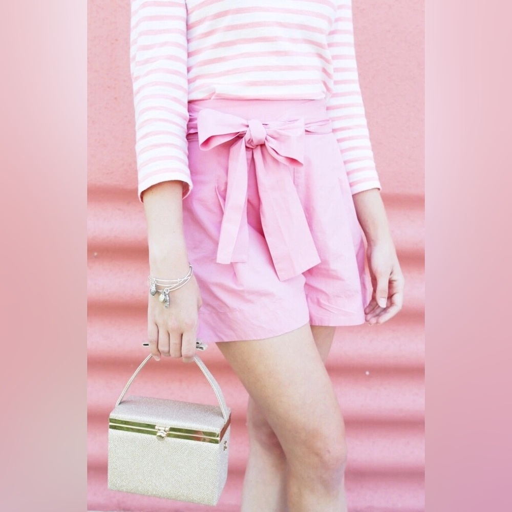 Pink Tie-Waist Women's Shorts